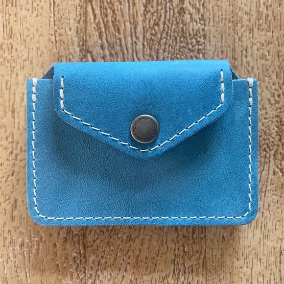 Portland Leather Handbags - Portland Leather Blue Wallet